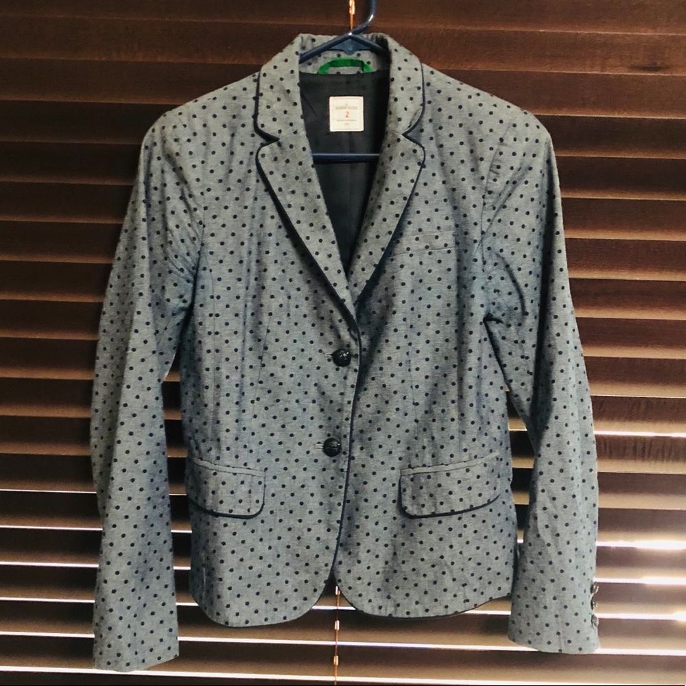 Gap Academy blazer blue with polka dots